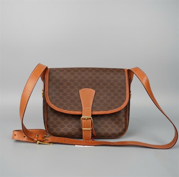 Túi Celine đeo chéo màu nâu M93 sz22 KG+