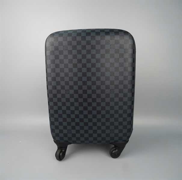 Vali LV ô vuông xanh kèm ổ+ chìa, bao vali KG +