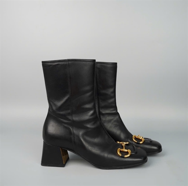 Giày GG Boot đen 7p sz38.5 KG +