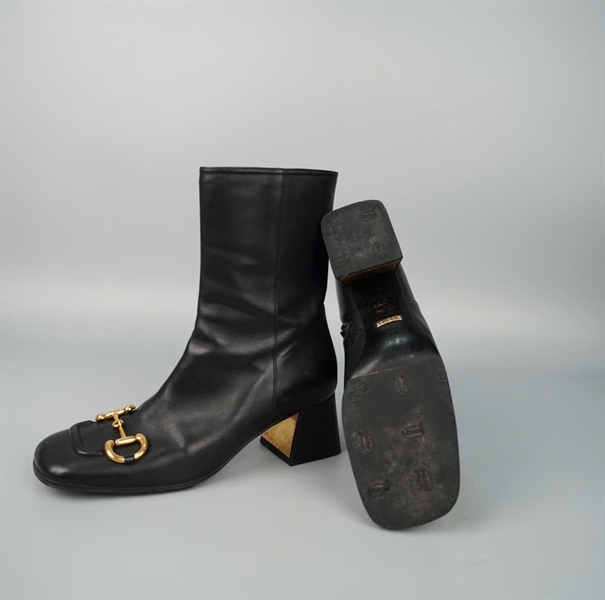 Giày GG Boot đen 7p sz38.5 KG +