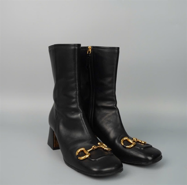 Giày GG Boot đen 7p sz38.5 KG +