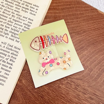 Cặp kẹp tóc mèo- chó-thỏ