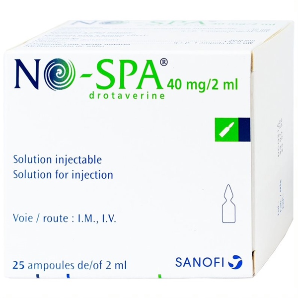 No-spa drotaverin 40mg/2ml sanofi (h/25o/2ml)