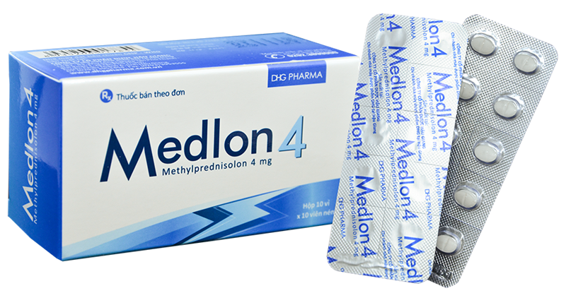 Medlon methylprednisolon 4mg dhg (h/100v)