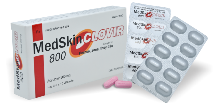 Medskin acyclovir 800mg dhg (h/30v)