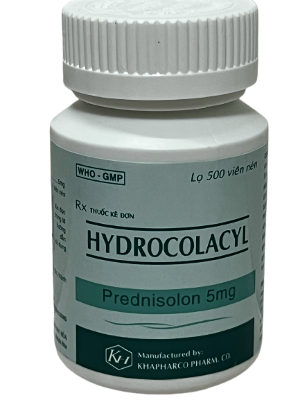 Hydrocolacyl prednisolon 5mg xanh khapharco (c/ 500v)