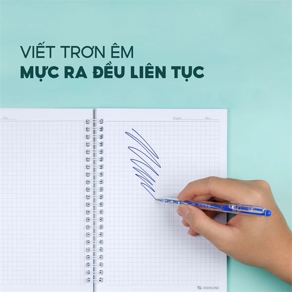 Bút Bi Thiên Long-089 mực đen 0.8mm