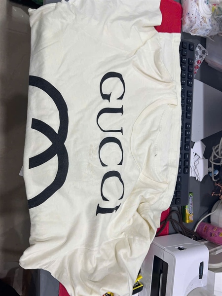 Áo thun GG trắng logo (PN) +