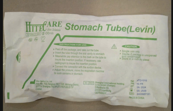 Sond dạ dày Stomach Tube số 16 - Hitecare/China