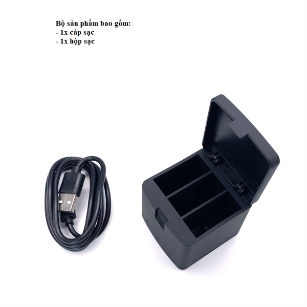 Hộp sạc 3 ngăn dành cho Gopro 5 6 7 8