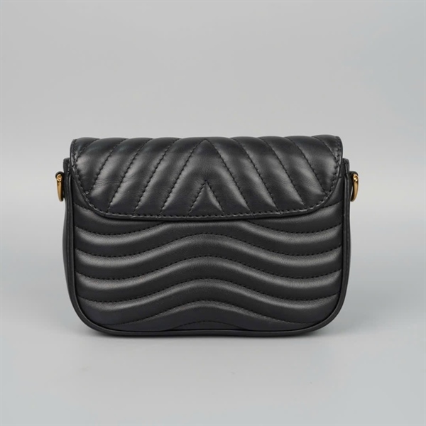 Túi LV Wave đen kèm ví 2 strap (FN0231) sz16 (BQ) KG +