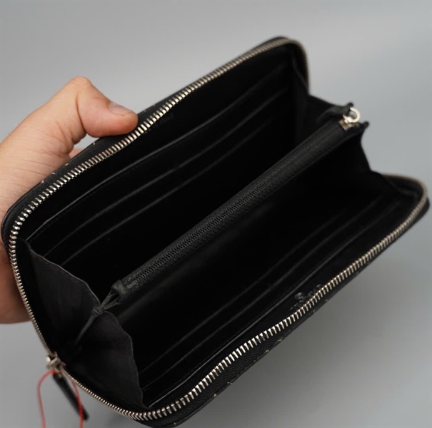 Ví Chanel đen đan lưới (20363329) (BQ) KG +