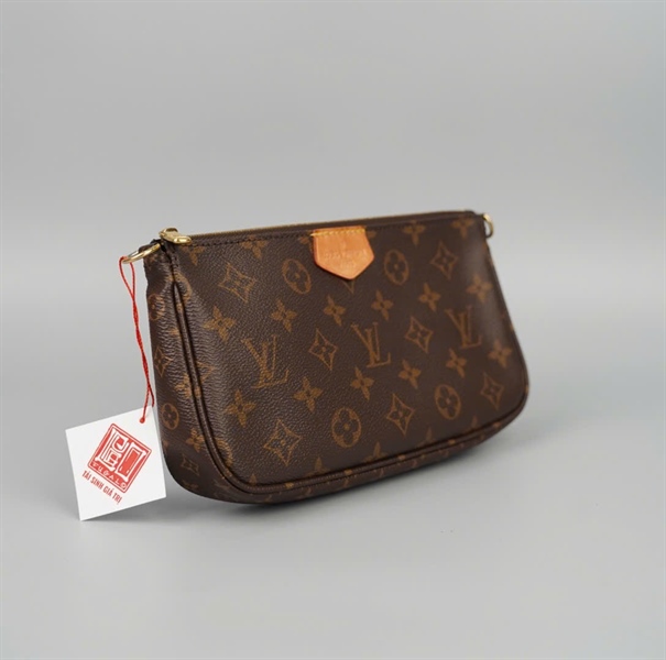 Túi LV Multi Pochette hoa nâu sz22 KG+