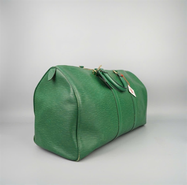 Túi LV du lịch xanh vân sọc KG+