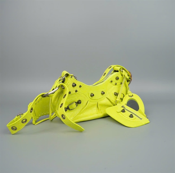 Túi Balenaga Le Cagole xanh kèm ví (562481) sz23 (BQ) KG +