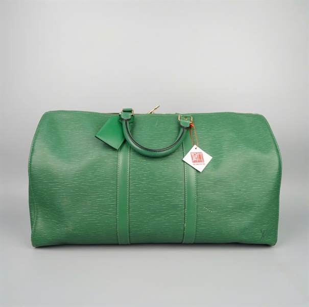 Túi LV du lịch xanh vân sọc KG+