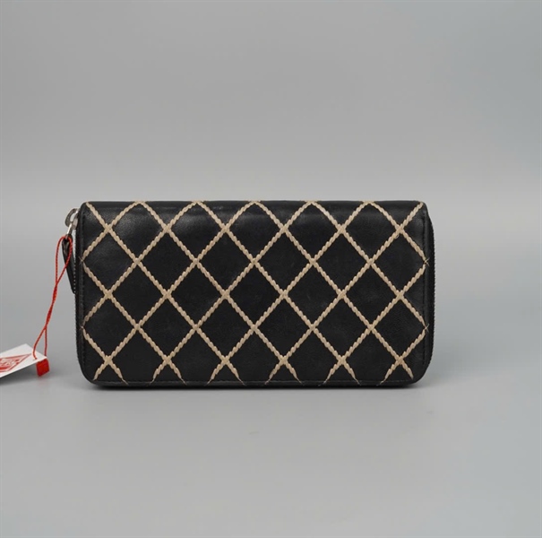 Ví Chanel đen đan lưới (20363329) (BQ) KG +