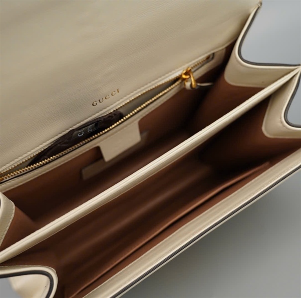 Túi GG Sylvie trắng (001998) sz26 (BQ) KG +