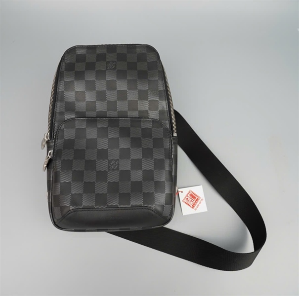 Túi LV đeo chéo ô vuông đen (MB3189) sz17 (BQ) KG +