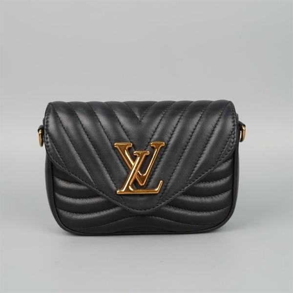 Túi LV Wave đen kèm ví 2 strap (FN0231) sz16 (BQ) KG +