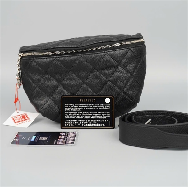 Túi Chanel Bumbag đen (27424770) sz16 (BQ) KG +
