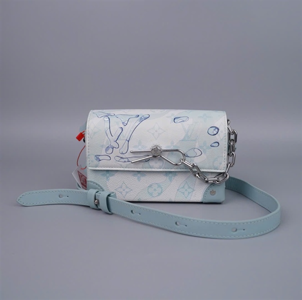 Túi LV Steamer hoa xanh sz17 (BQ) KG +