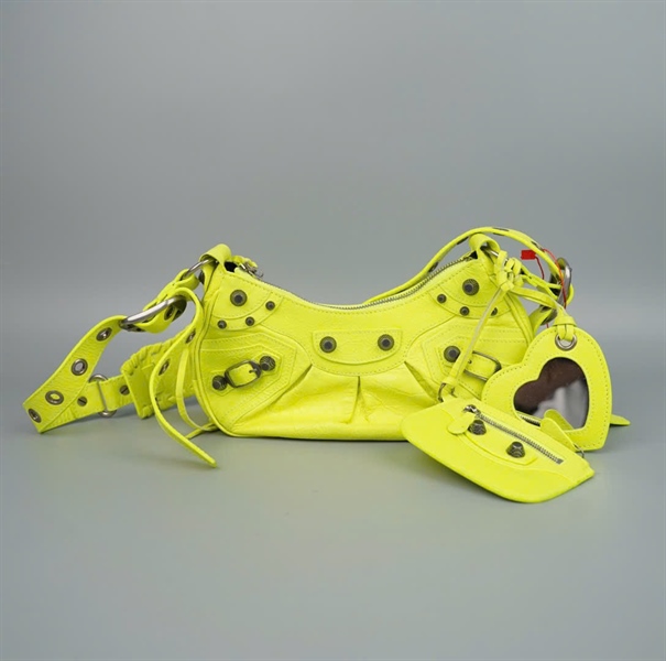 Túi Balenaga Le Cagole xanh kèm ví (562481) sz23 (BQ) KG +