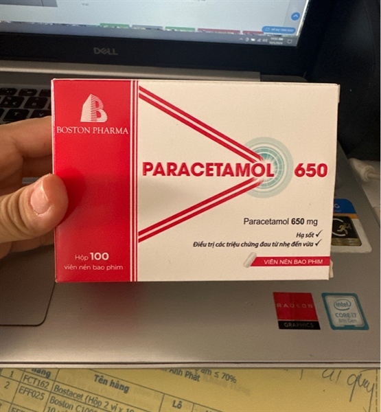 Paralmax (Paracetamol) 650mg Boston