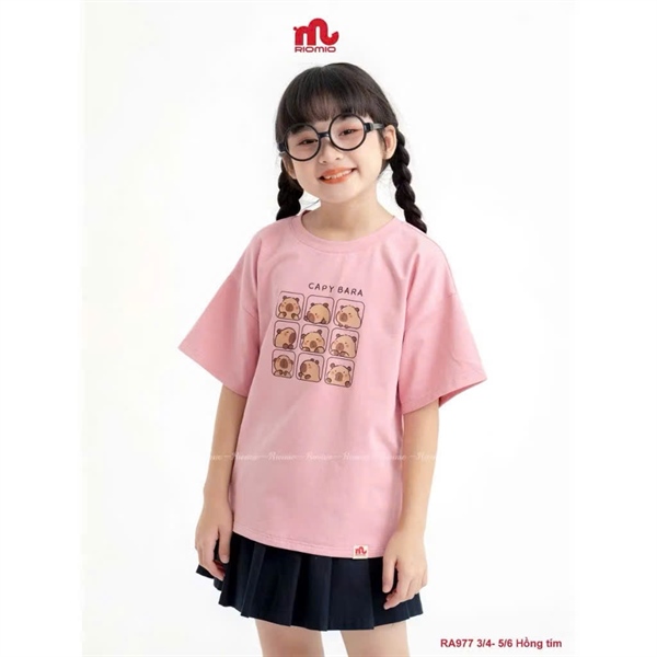 P697 Áo thun unisex Labubu&Capy