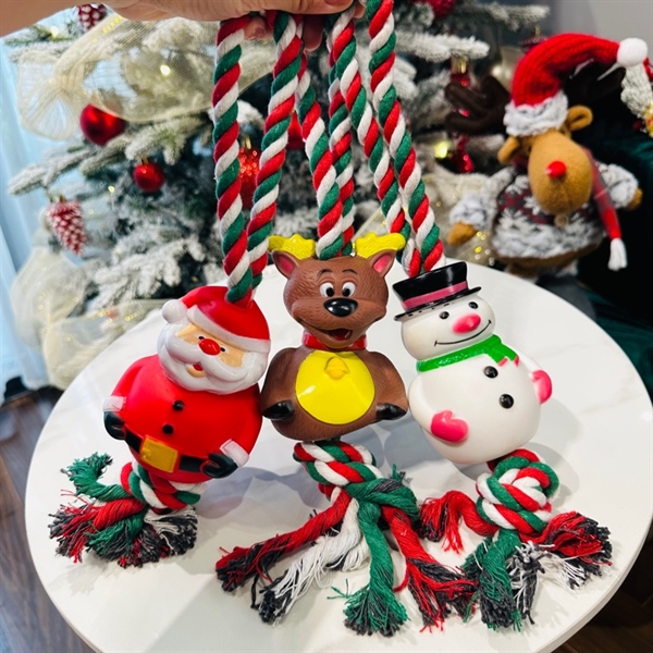 HQ - Đồ chơi Noel dây thừng 34cm