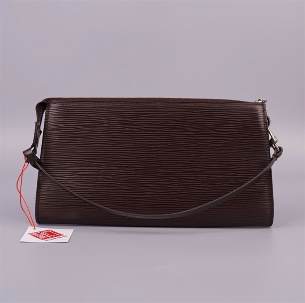 Túi LV kẹp nách vân sọc nâu sz24 KG+