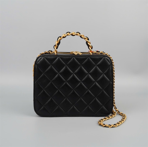 Túi Chanel Vanity đen sz19 (HC) +