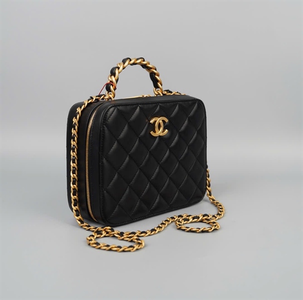 Túi Chanel Vanity đen sz19 (HC) +