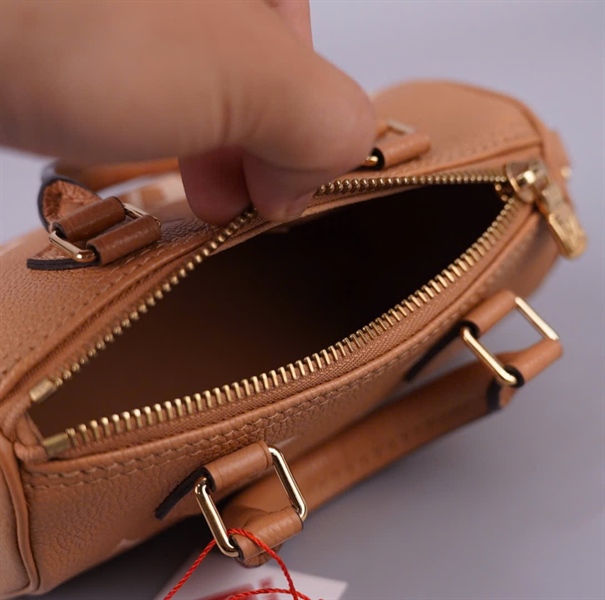 Túi LV Speedy nude hoa trắng sz16 (HC) +