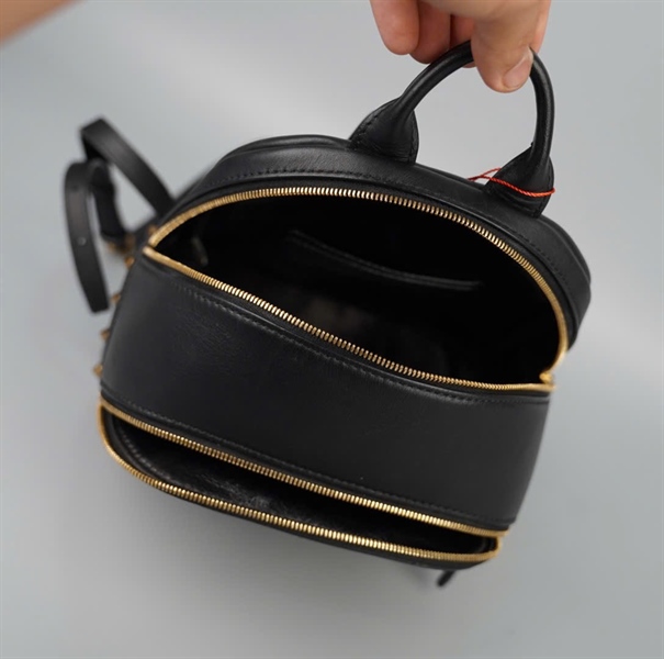 Balo MCM màu đen đính tai thỏ (T1068) KG+