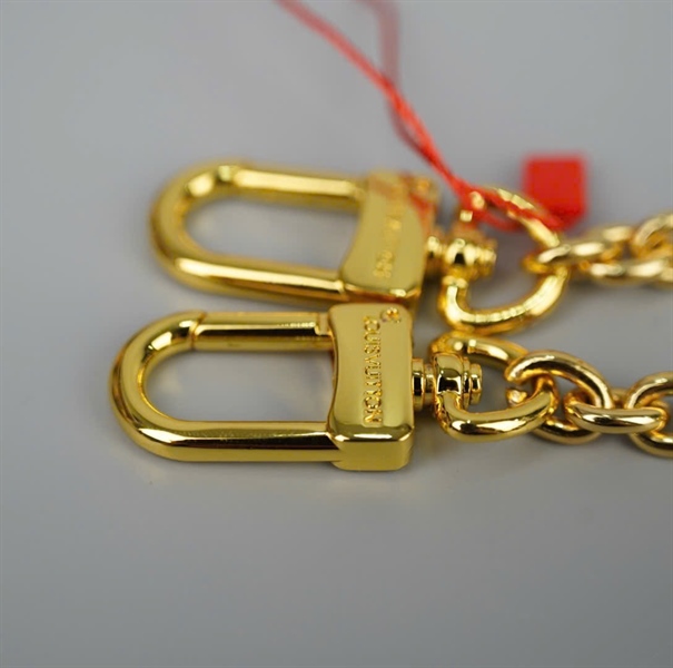 Strap LV xích đính hoa xanh hồng (HC) +