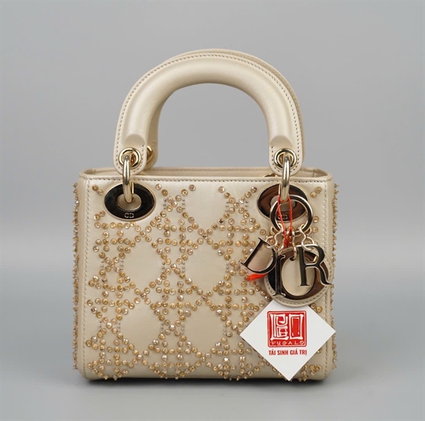 Túi Dior Lady nude đính cườm (04-MA-1220) szmini (HC) +