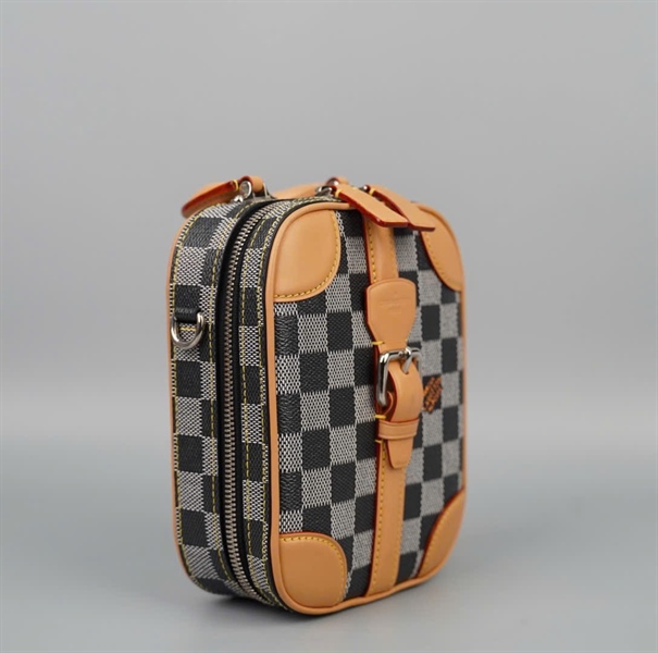 Túi LV Handle cốp ô vuông xám sz13 (HC) +