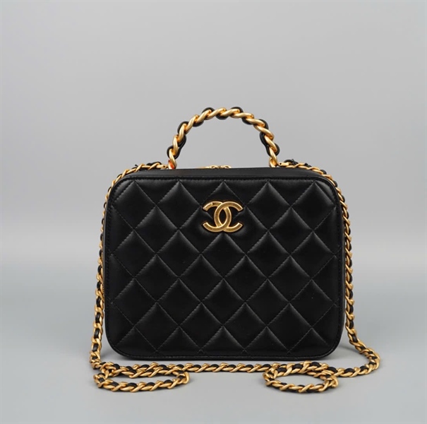 Túi Chanel Vanity đen sz19 (HC) +