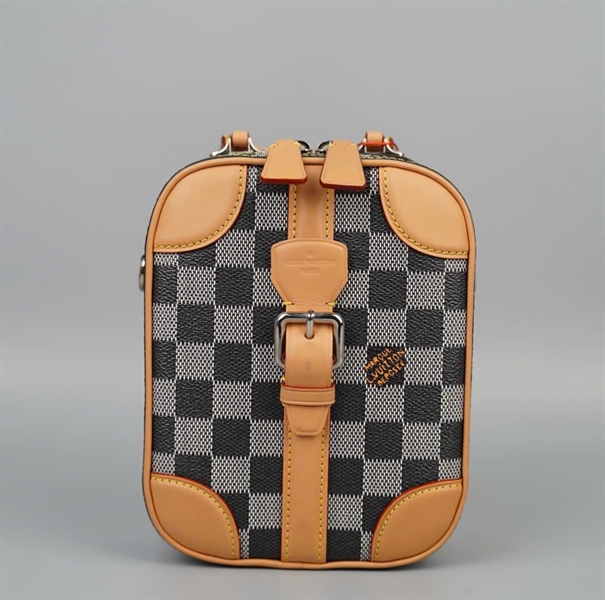 Túi LV Handle cốp ô vuông xám sz13 (HC) +