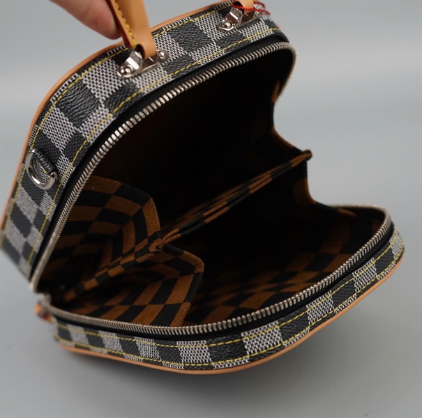 Túi LV Handle cốp ô vuông xám sz13 (HC) +