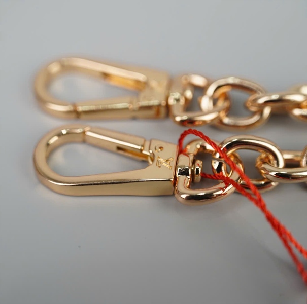 Strap LV xích đính hoa đen hồng (HC) +