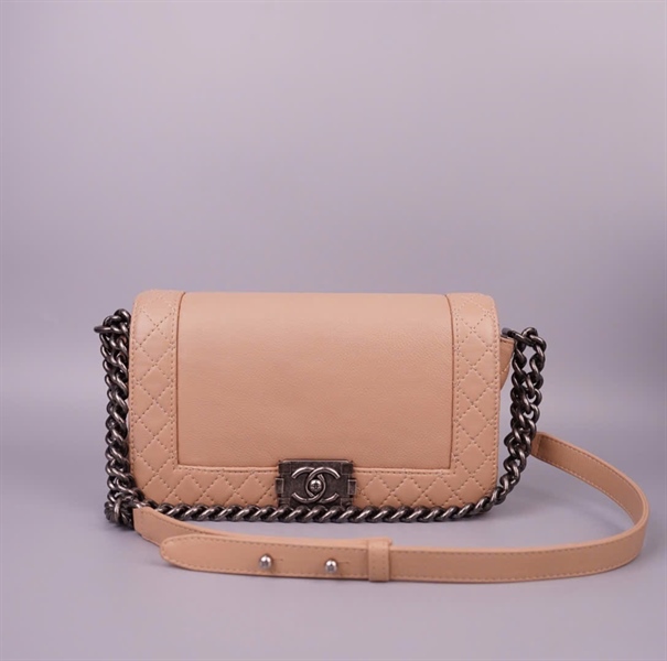 Túi Chanel Boy nude (18913344) sz22 KG +