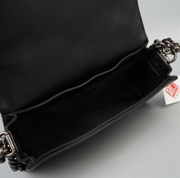 Túi Chanel Boy đen phối nhiều xích (18937702) sz24 (HC) +