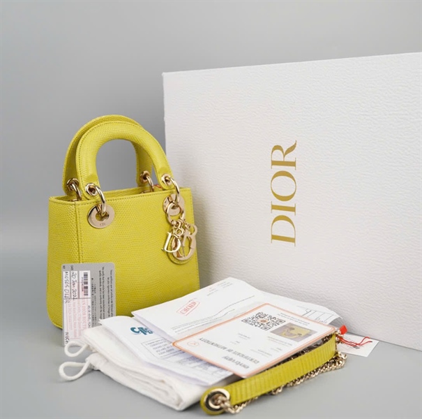 Túi Dior Lady xanh da trăn (02-MA-0241) szmini KG +
