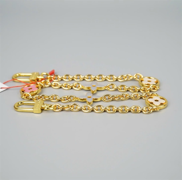 Strap LV xích đính hoa xanh hồng (HC) +