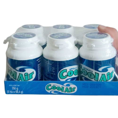 Kẹo cao su coolair (lốc/6chai/58.4gr)