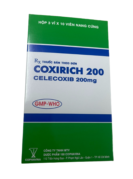 Coxirich celecoxib 200mg cophavina (h/30v)
