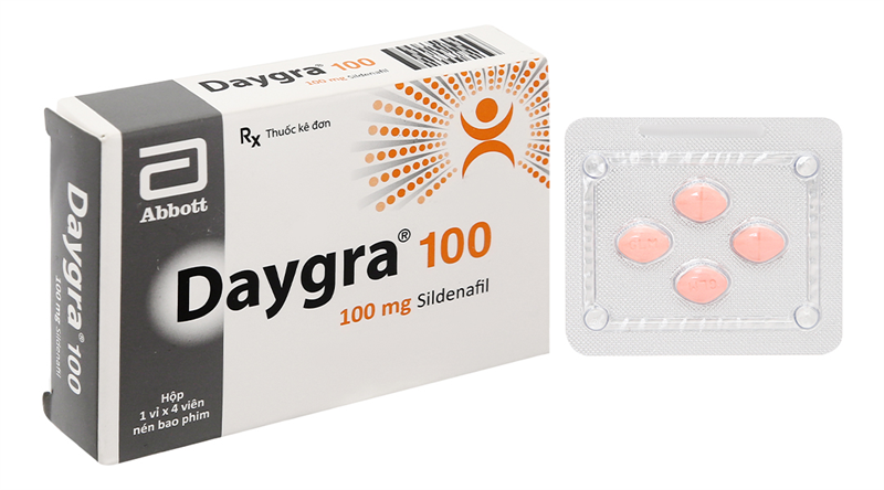 Daygra sildenafil 100mg abbott (hộp/4viên nén)