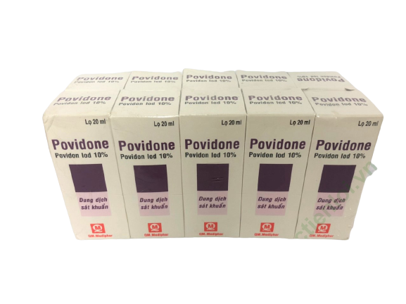 Povidone povidon iod 10% - qm.mediphar (lốc/10c/20ml)
